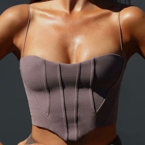 Joah Brown Contour Corset Sueded Mauve XS/S